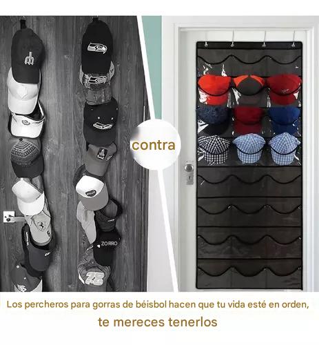 RACK X 24 NEGRO: ORDENA 24 GORRAS EN 1 SOLO PASO + ¡ ENVÍO GRATIS !