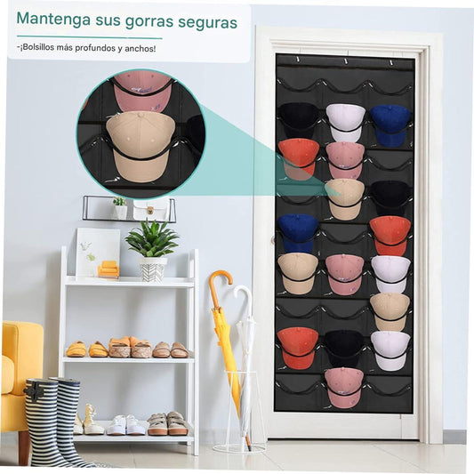 RACK X 24 NEGRO: ORDENA 24 GORRAS EN 1 SOLO PASO + ¡ ENVÍO GRATIS !