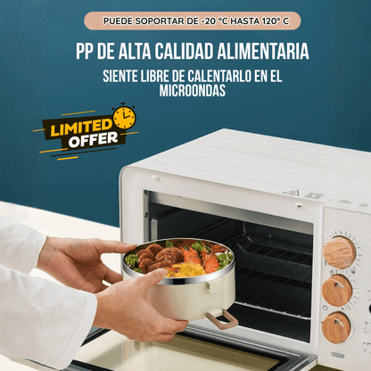 SUPER COMBO x3 PORTA COMIDAS TERMICOS + MALETA Y KIT TORTILLERO-CUBIERTOS ¡GRATIS!