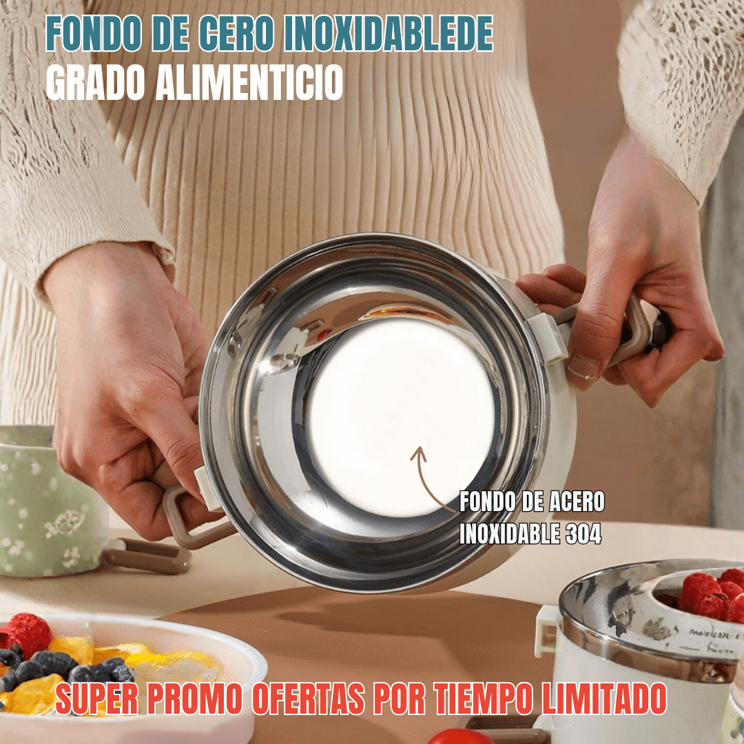 SUPER COMBO x3 PORTA COMIDAS TERMICOS + MALETA Y KIT TORTILLERO-CUBIERTOS ¡GRATIS!
