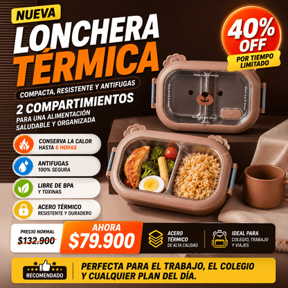 BearLunch™: PORTACOMIDA TERMICO - CALIENTE Y FRESCA EN CUALQUIER LUGAR