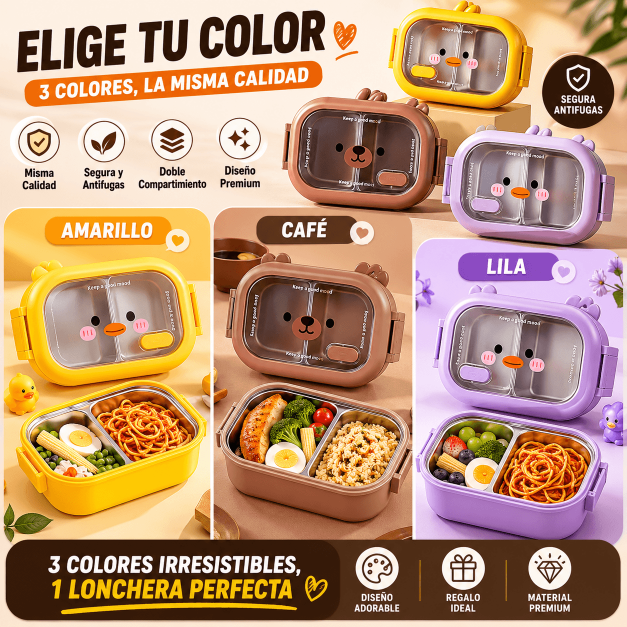 BearLunch™: PORTACOMIDA TERMICO - CALIENTE Y FRESCA EN CUALQUIER LUGAR