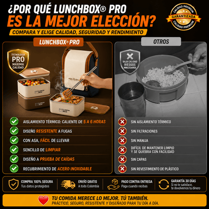 SUPER COMBO x3 PORTA COMIDAS TERMICOS + MALETA ISOTÉRMICA Y ¡OBSEQUIO!