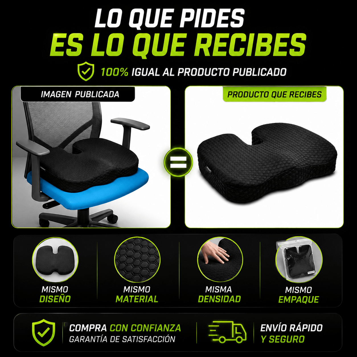 RELAXFORM®: COJÍN ORTOPEDICO VISCO ESLASTICO + FUNDA ANTITRANSPIRANTE ¡GRATIS!