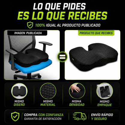 RELAXFORM®: COJÍN ORTOPEDICO VISCO ESLASTICO + FUNDA ANTITRANSPIRANTE ¡GRATIS!