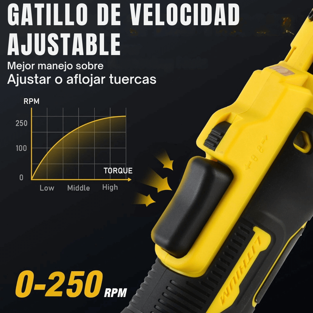 LLAVE TRINQUETE 220NM INALÁMBRICA | POTENCIA REAL PARA TRABAJO PESADO