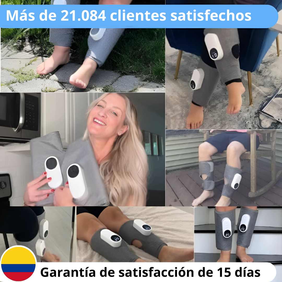 ALIVIOMAX | ALIVIO RÁPIDO PARA PIERNAS CANSADAS CON TECNOLOGÍA DE COMPRESIÓN, AIRE Y CALOR